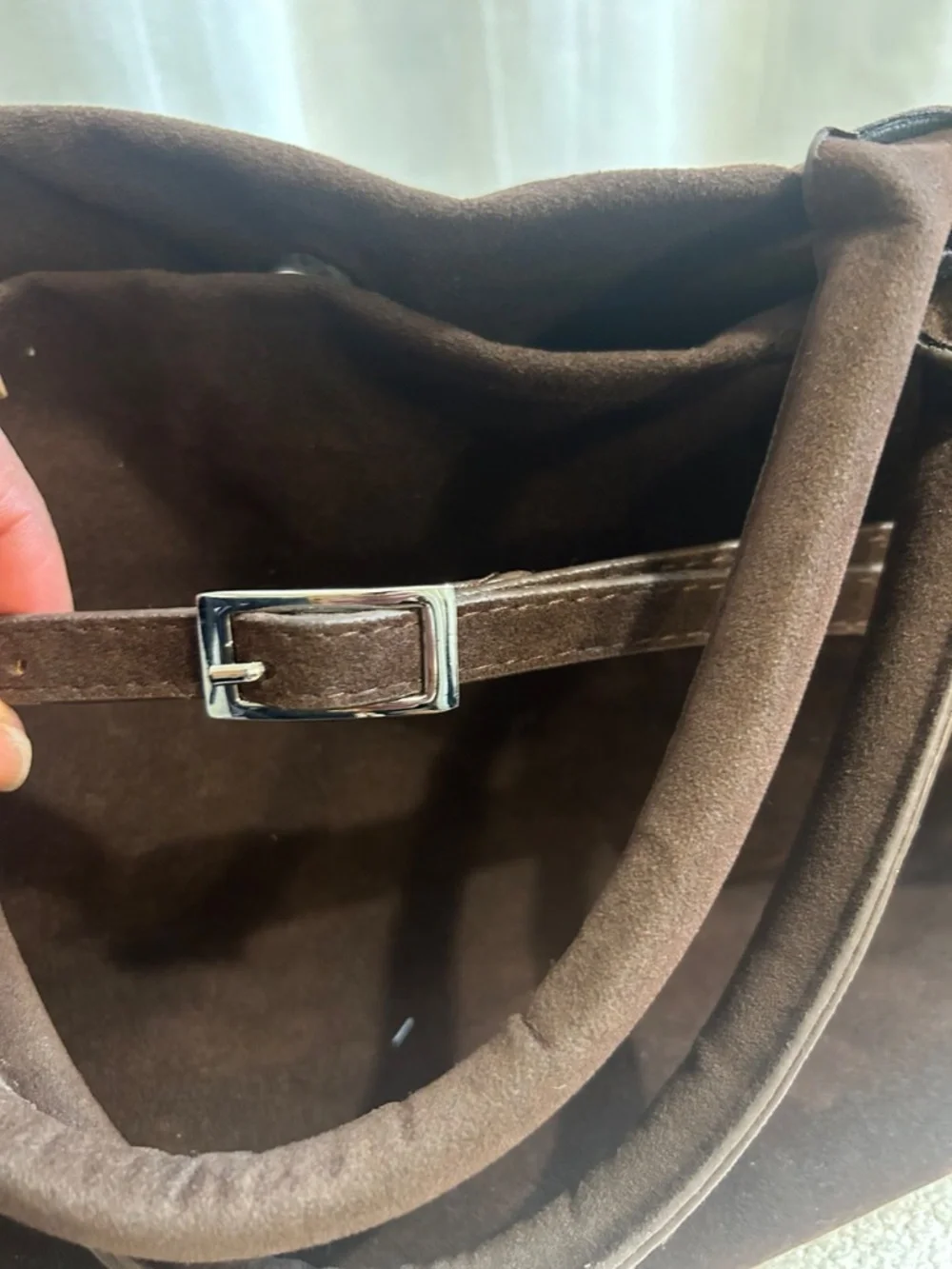 Chocolate Brown Microsuede Carryall Tote |Quiet Luxury Inspired |Fits 13